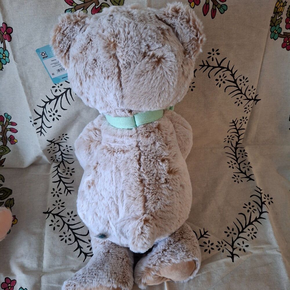 Lot of 2 Kid Connection 16” Brown Teddy Bear Plush Stuffed Animal + Hallmark Bea - Picture 10 of 11